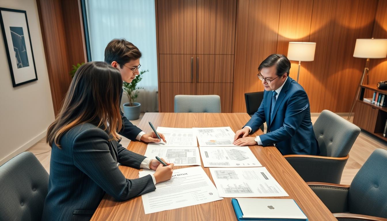 Business agreement signing